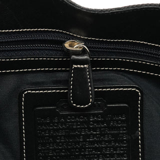 6091 Black Signature Canvas Shoulder Bag