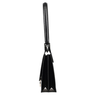 Black Leather Square G Shoulder Bag