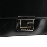 Sac porté épaule Square G en cuir noir