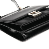 Sac porté épaule Square G en cuir noir
