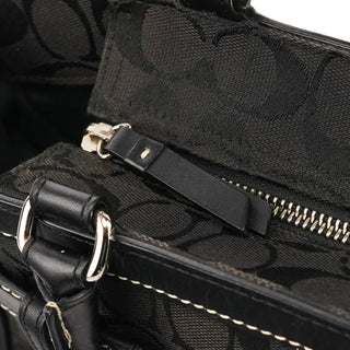 8K07 Black Signature Hamptons Tote Bag