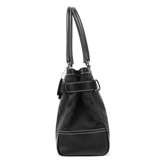 8K07 Black Signature Hamptons Tote Bag