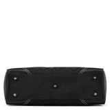 8K07 Sac cabas Hamptons en toile Signature noire