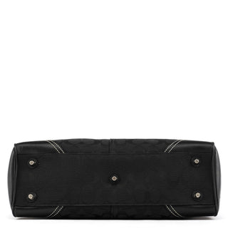 8K07 Black Signature Hamptons Tote Bag