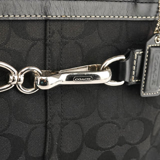 8K07 Black Signature Hamptons Tote Bag
