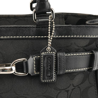 8K07 Black Signature Hamptons Tote Bag