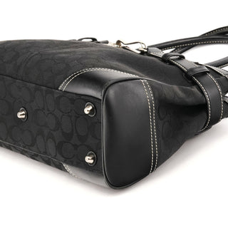 8K07 Black Signature Hamptons Tote Bag