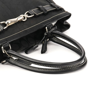 8K07 Black Signature Hamptons Tote Bag