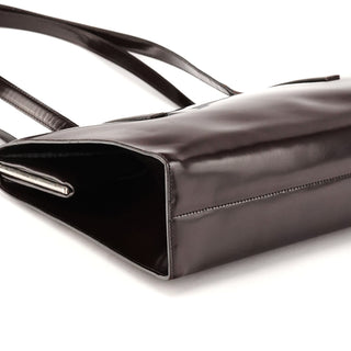 1995 Brown Spazzolato Sport Clutch Tote Bag