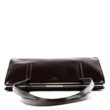 1995 Brown Spazzolato Sport Clutch Tote Bag