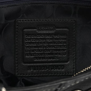 F08A70 Black Leather Hamptons Tote Bag