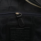 F08A70 Sac cabas Hamptons en cuir noir