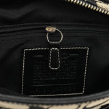 6828 Tote Bag aus Signature Canvas in Grau und Schwarz