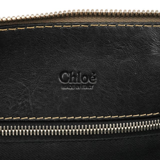 Black Leather Edith 2-Way Bag