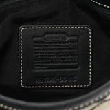 6845 Grey Black Signature Canvas Shoulder Bag
