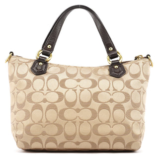 Beige Brown Signature Soho 2-Way Bag