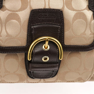 Beige Brown Signature Soho 2-Way Bag