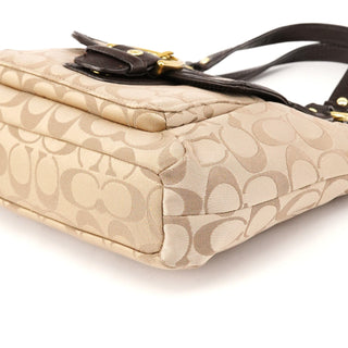 Beige Brown Signature Soho 2-Way Bag