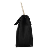 Black Tessuto Metal Nylon Top Handle Bag