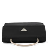 Black Tessuto Metal Nylon Top Handle Bag