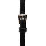 B6519 Black Tessuto Metal Nylon Clutch Shoulder Bag
