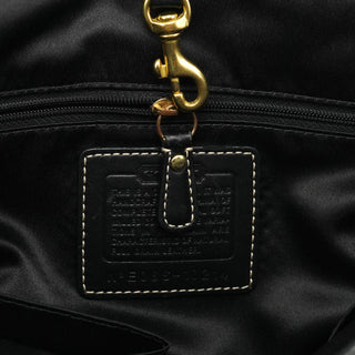 10214 Black Pebbled Leather Hamptons Tote Bag