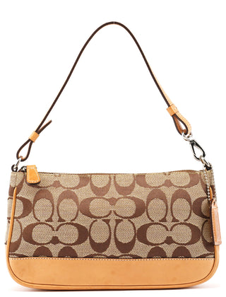6094 Beige Tan Signature Signature Demi Shoulder Bag