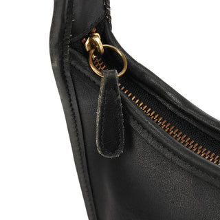 9020 Black Leather Ergo Shoulder Bag