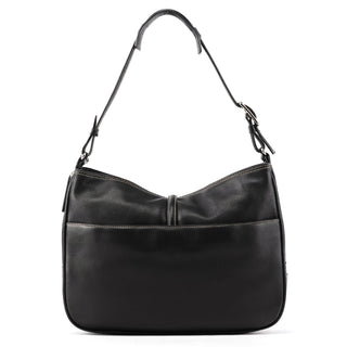 7778 Black Leather Ergo Shoulder Bag