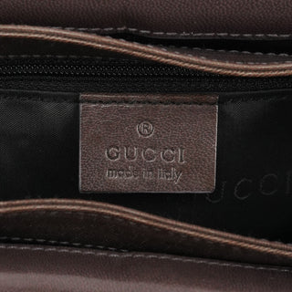 Brown Calfskin Leather Flap Crossbody Bag