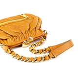 Beige Leather Little Stam Shoulder Bag