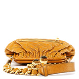 Beige Leather Little Stam Shoulder Bag