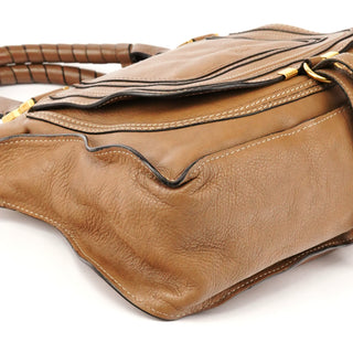 Light Brown Leather Marcie Shoulder Bag