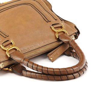 Light Brown Leather Marcie Shoulder Bag