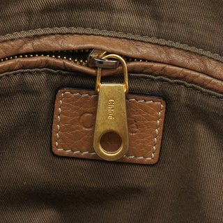Light Brown Leather Marcie Shoulder Bag