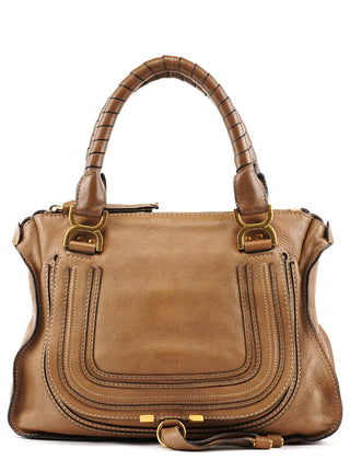 Light Brown Leather Marcie Shoulder Bag