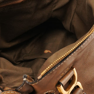 Light Brown Leather Marcie Shoulder Bag
