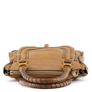 Light Brown Leather Marcie Shoulder Bag