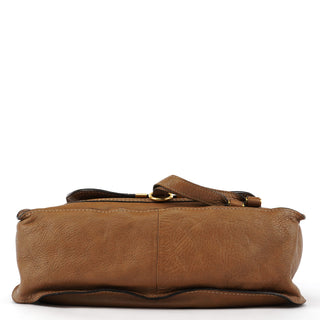 Light Brown Leather Marcie Shoulder Bag