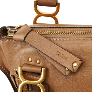 Light Brown Leather Marcie Shoulder Bag