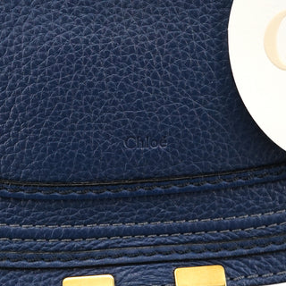 Navy Leather Small Marcie 2-Way Bag