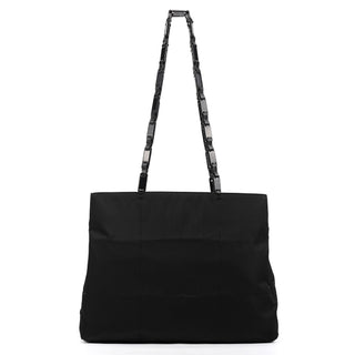 Black Tessuto Impuntu Nylon Tote Bag