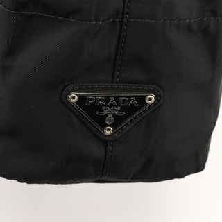 Black Tessuto Impuntu Nylon Tote Bag