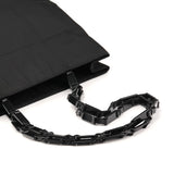 Black Tessuto Impuntu Nylon Tote Bag