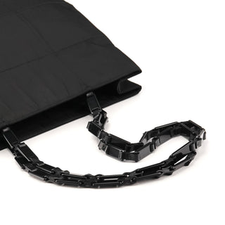Black Tessuto Impuntu Nylon Tote Bag