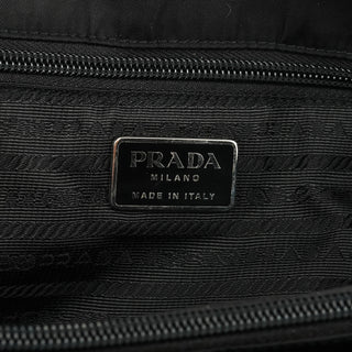 Black Tessuto Impuntu Nylon Tote Bag