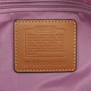 11589 Beige Tan Signature Turnlock Tote Bag