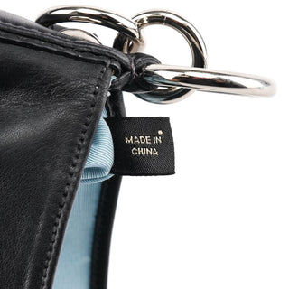 F17217 Black Leather Soho Pleated Shoulder Bag