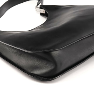 001 3767 Black Calfskin Shoulder Bag