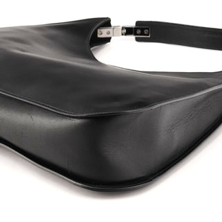 001 3767 Black Calfskin Shoulder Bag